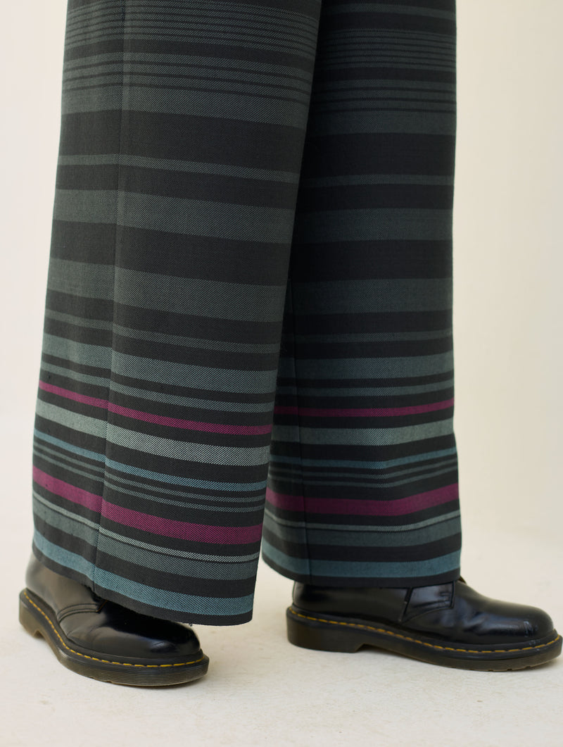 Vola Merino Wool Culottes - Charcoal