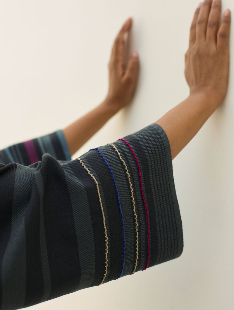 Anette Pheran Merino Wool Kurta Set - Charcoal