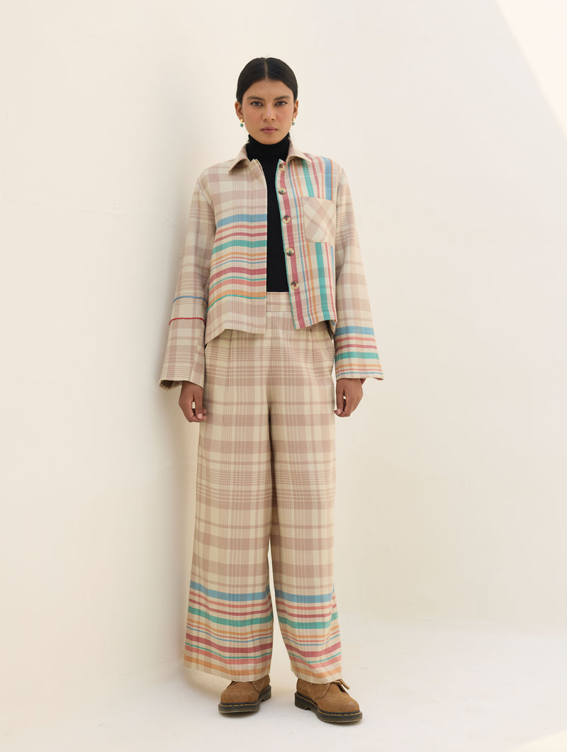 Vola Merino Wool Culottes - Beige