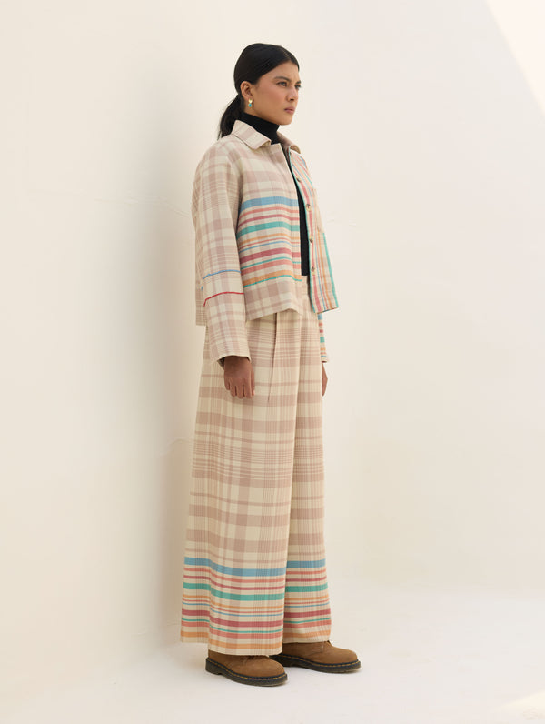 Vola Merino Wool Culottes - Beige