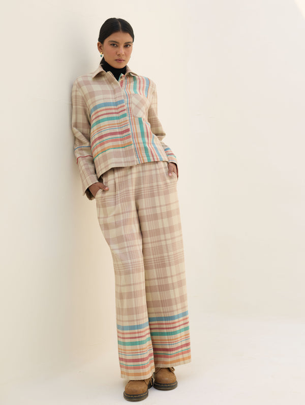 Noelle Merino Wool Co-ord Set - Beige