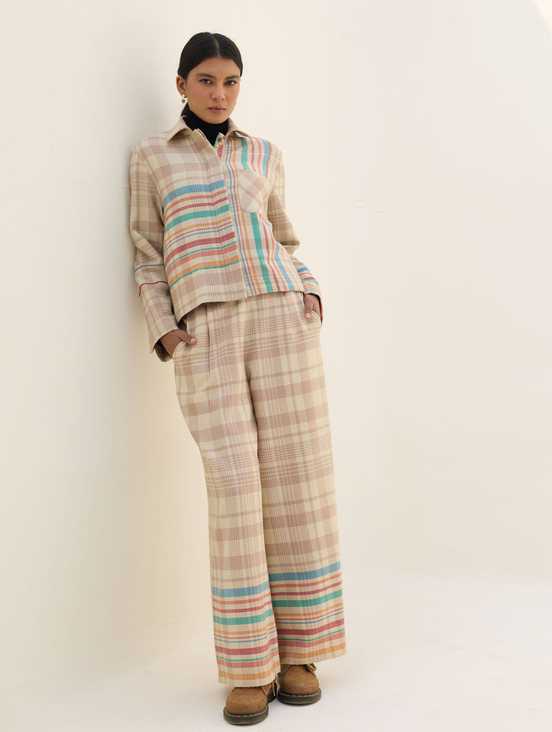 Noelle Merino Wool Co-ord Set - Beige