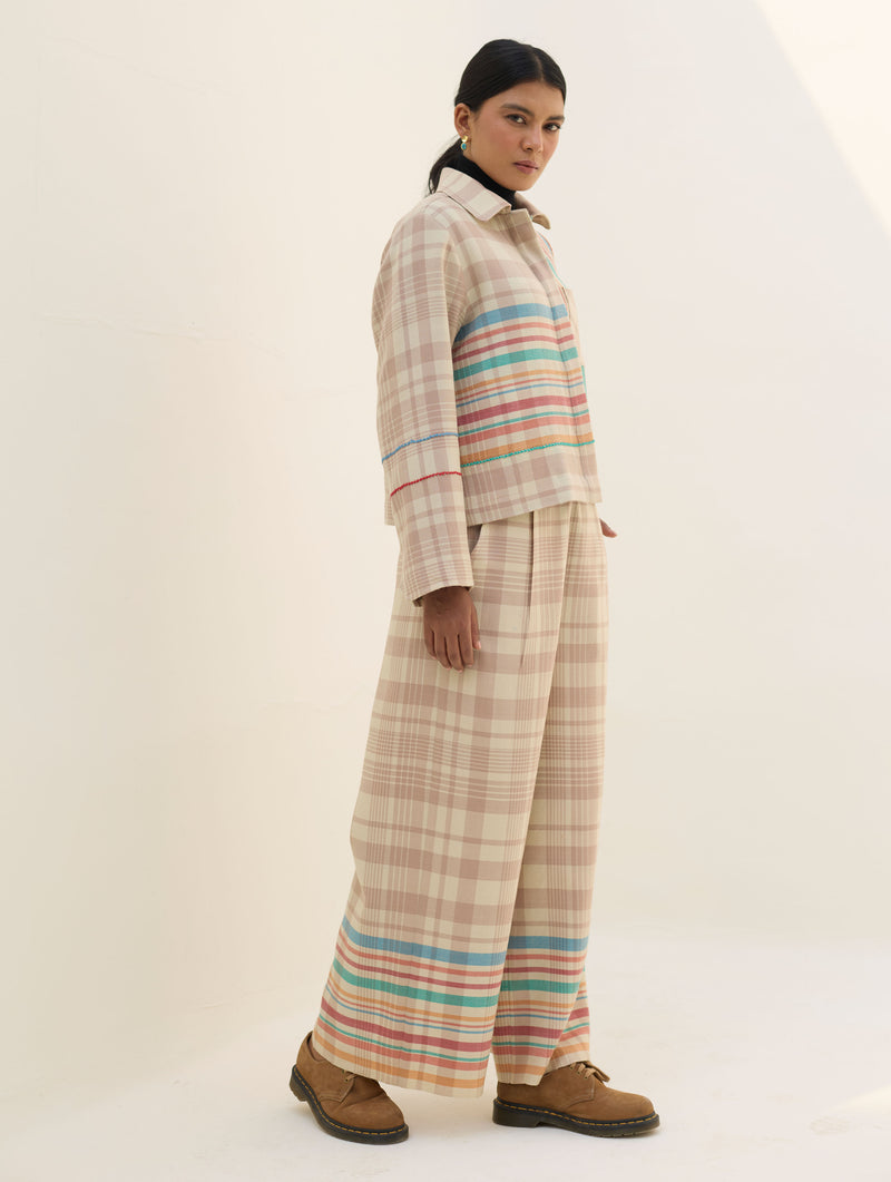 Noelle Merino Wool Co-ord Set - Beige