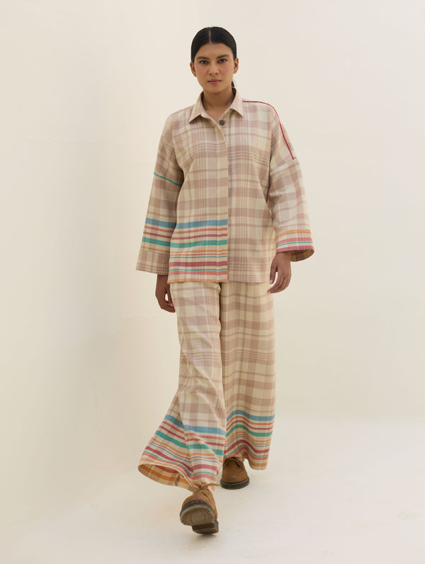 Ellen Dolman Sleeve Shirt - Beige