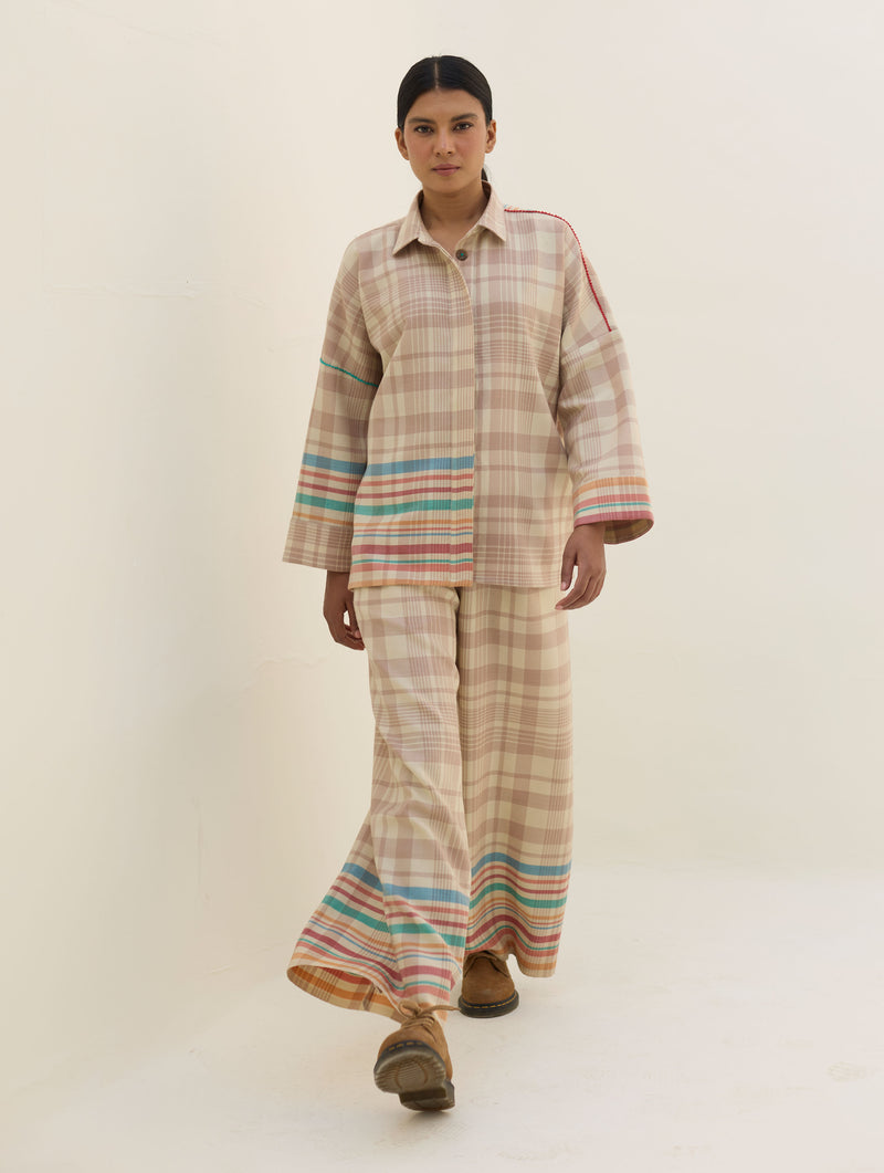 Ellen Dolman Sleeve Shirt - Beige