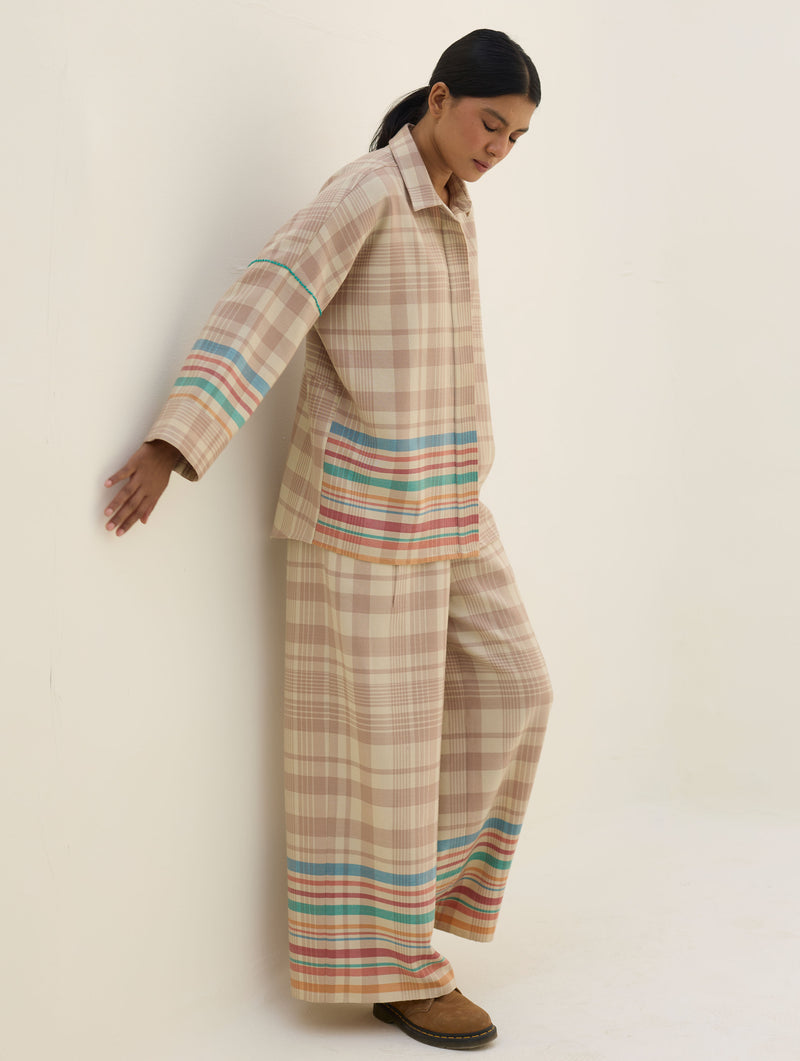 Vola Merino Wool Culottes - Beige