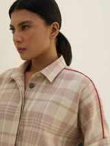 Ellen Dolman Sleeve Shirt - Beige