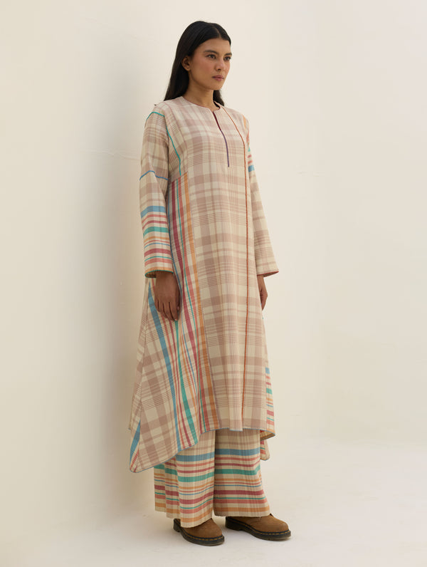 Daphne Merino Wool Kurta - Beige