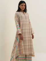 Daphne Merino Wool Kurta Set - Beige