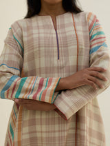 Daphne Merino Wool Kurta Set - Beige