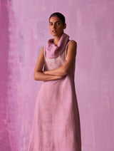 Shira Cowl Neck Dress - Lavender