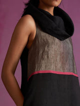 Shira Cowl Neck Dress - Black