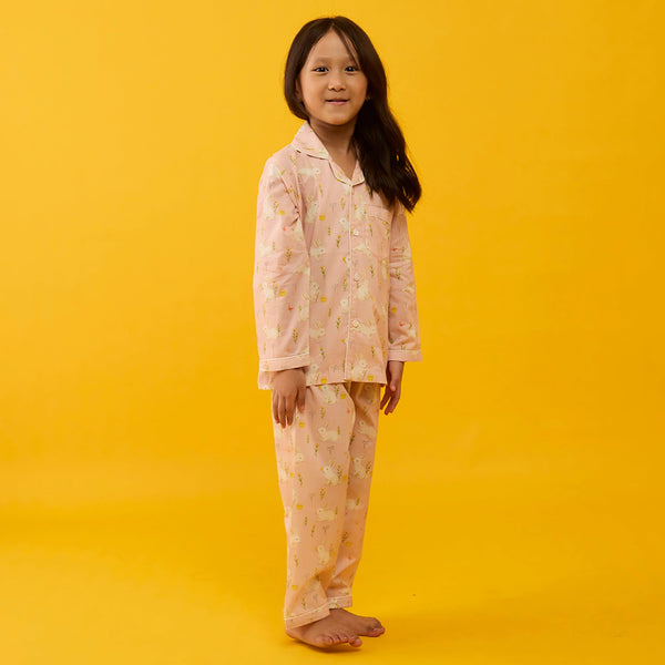 Bunny Hop Pima Pajama Set For Kids