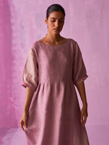 Kiri Linen Dress with Jacket - Lavender