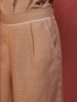 Emma Relaxed Fit Linen Pants - Dusty Rose