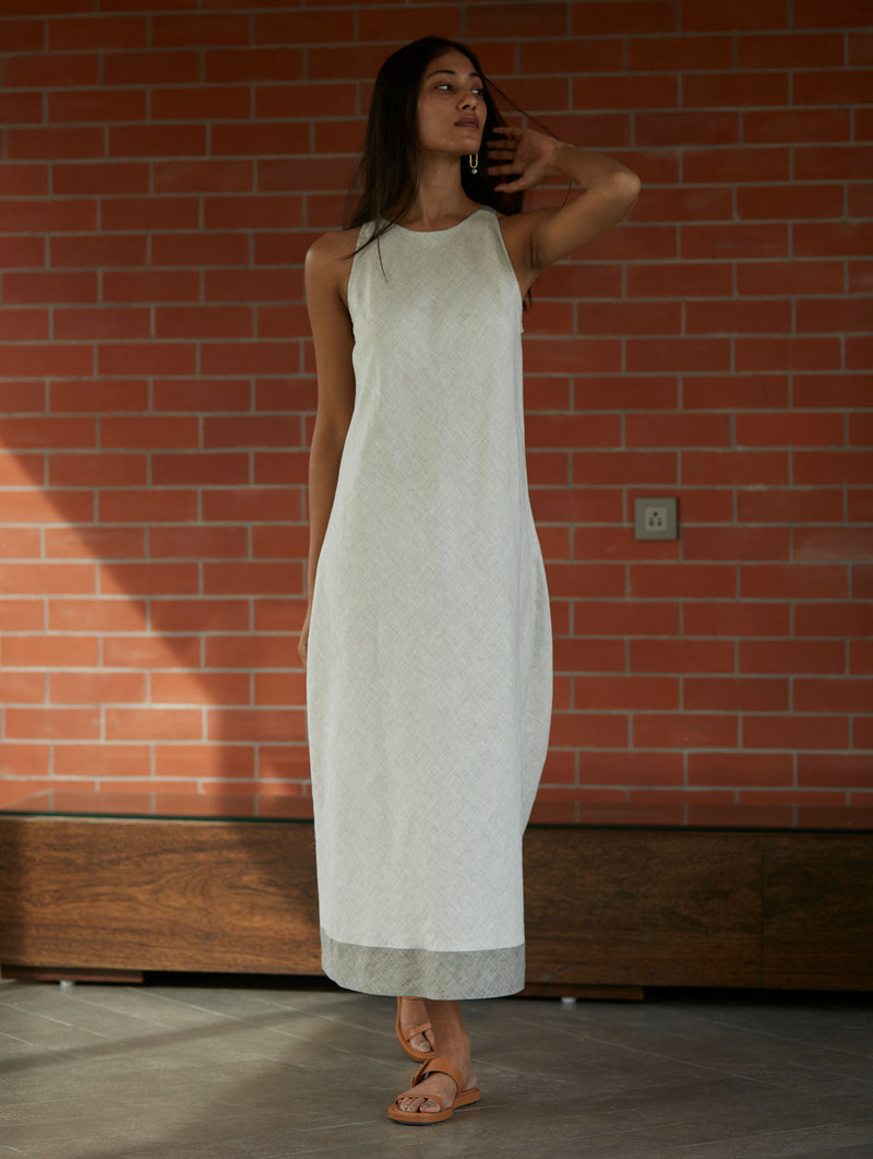Niza Linen Dress - Off White