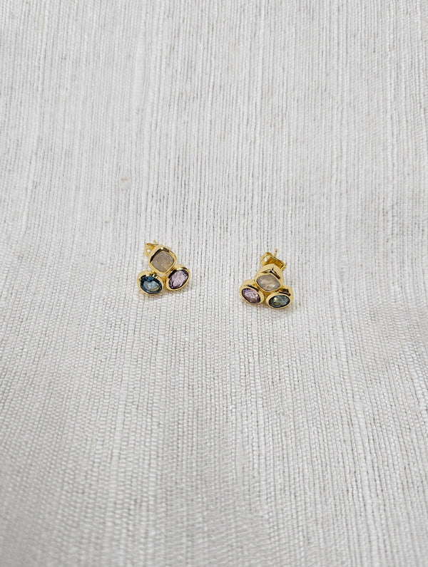 Myra Stud Earrings - Rose
