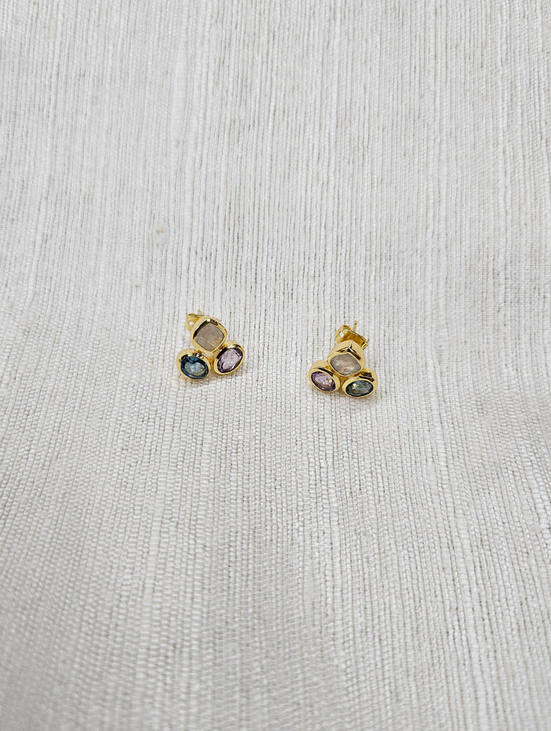 Myra Stud Earrings - Rose
