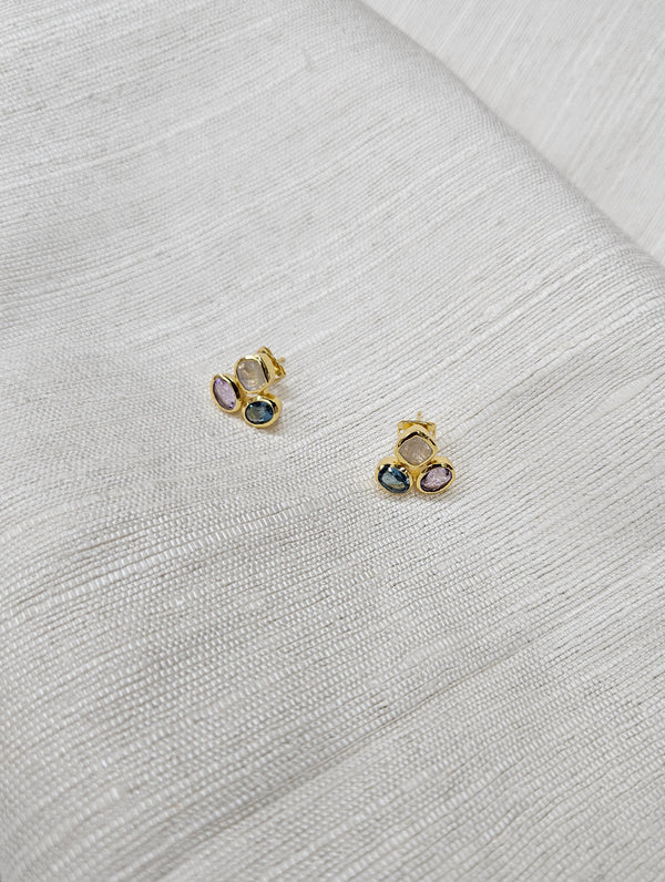Myra Stud Earrings - Rose