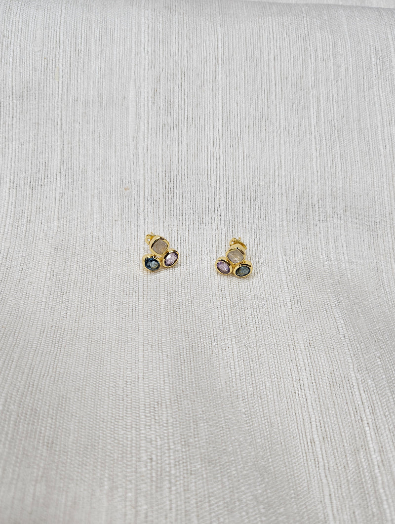 Myra Stud Earrings - Rose