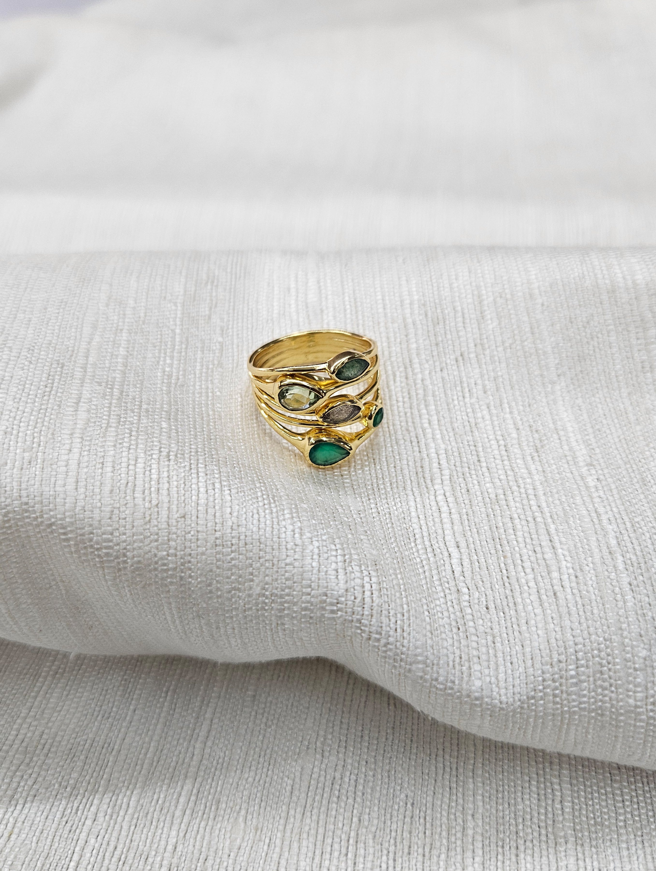 Luna Bloom Ring - Nature – Manan