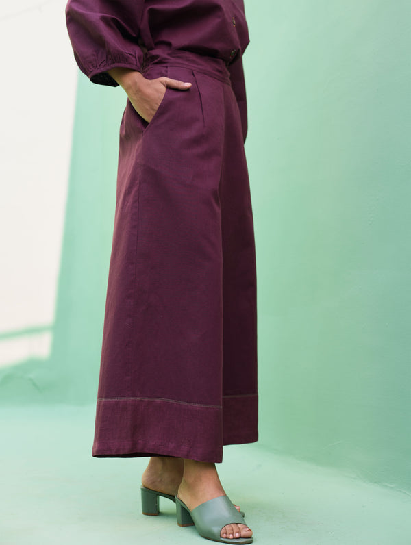 Mapa Linen Culottes - Wine
