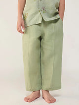 Neo Timeless Linen Pants - Mint