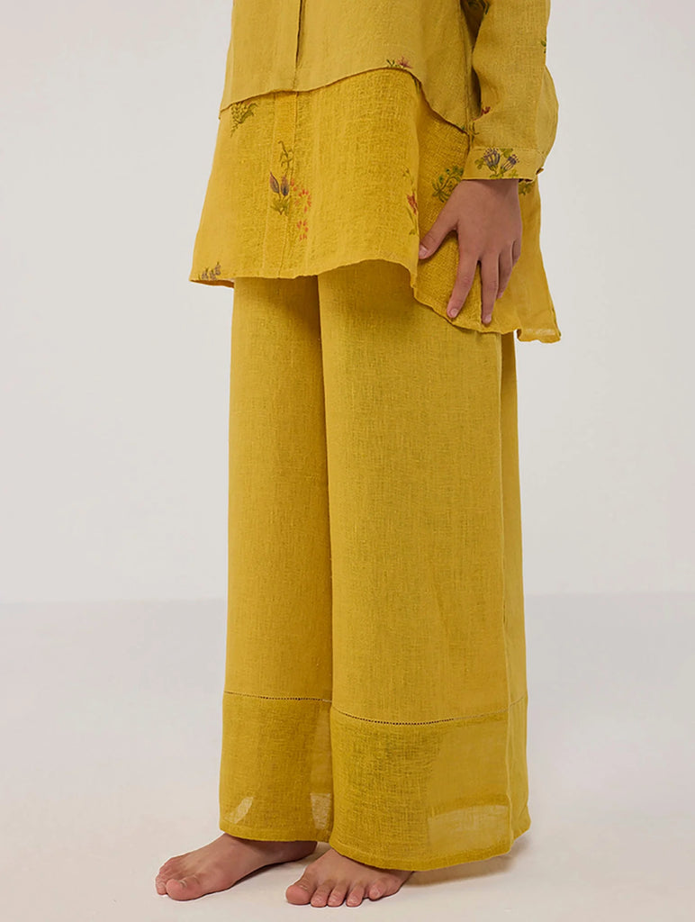 Mapa Linen Culottes - Ochre