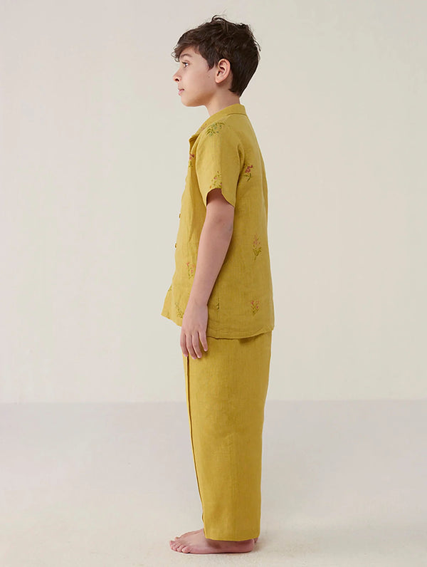 Neo Timeless Linen Pants - Ochre