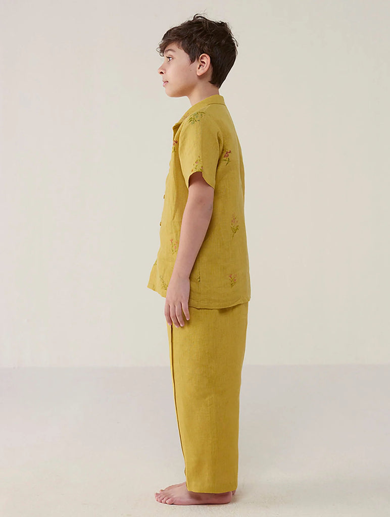 Neo Timeless Linen Pants - Ochre