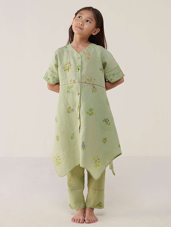Inoya Linen Co-ord Set - Mint