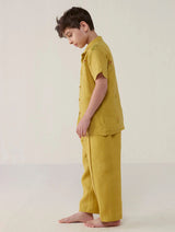 Neo Timeless Linen Pants - Ochre