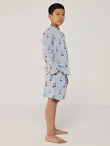 Ben Linen Shirt - Sky (Lighthouse)