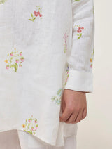 Jay Forever Linen Kurta - White