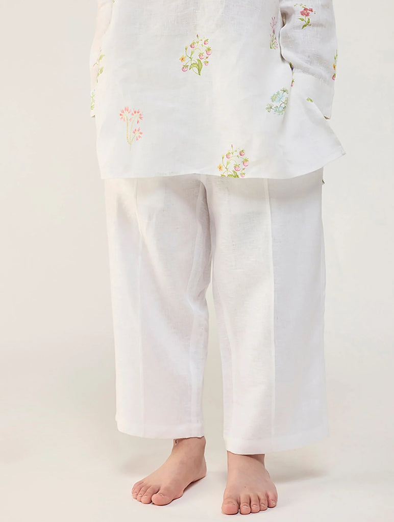 Neo Timeless Linen Pants - Ivory