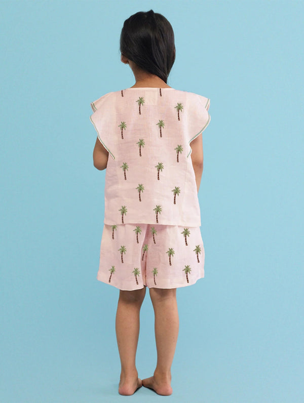Lyle Linen Co-Ord Set - Blush