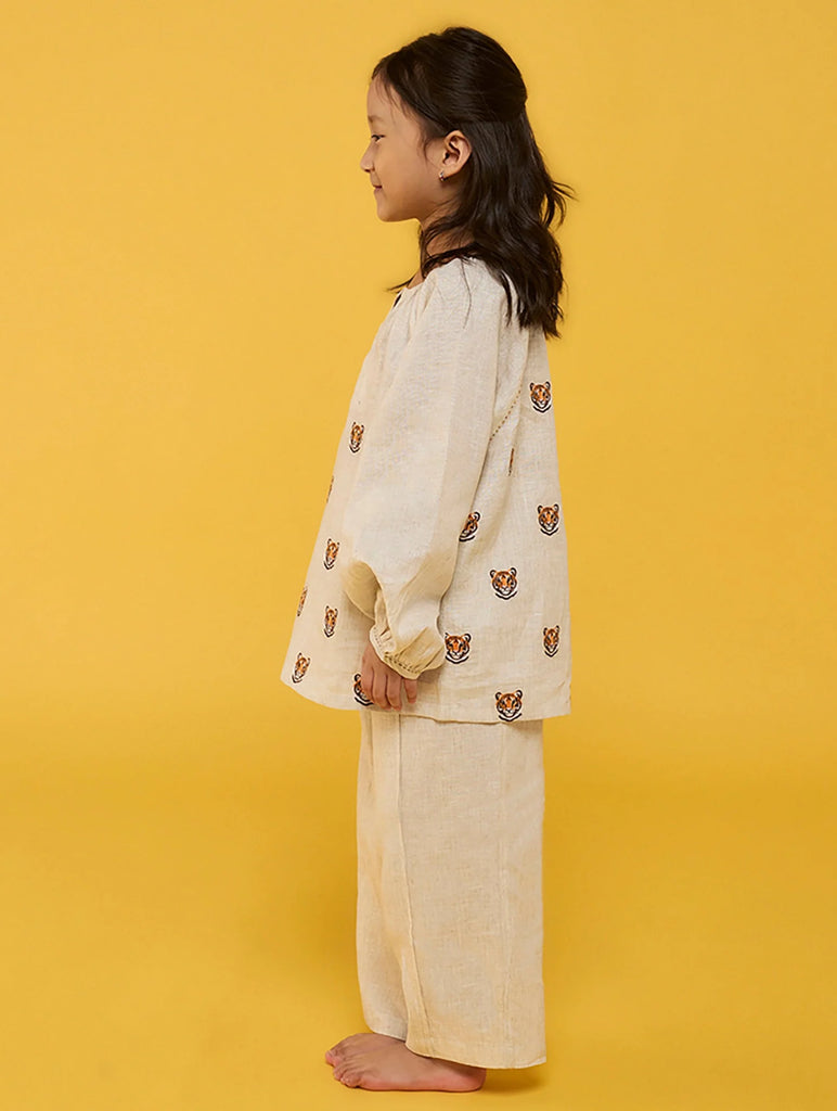 Aurel Linen Co-Ord set - Natural