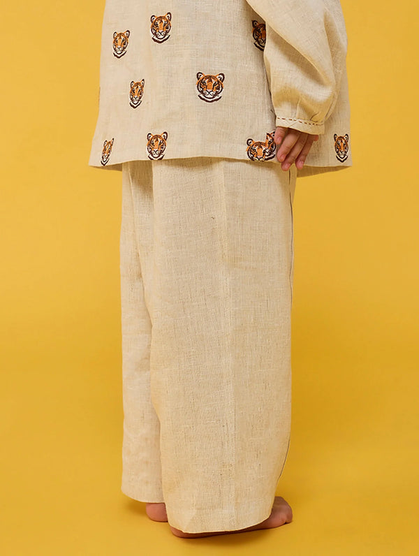 Aurel Linen Co-Ord set - Natural