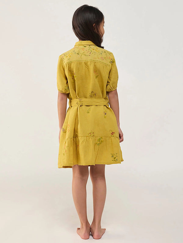 Sia Floral Dress - Ochre
