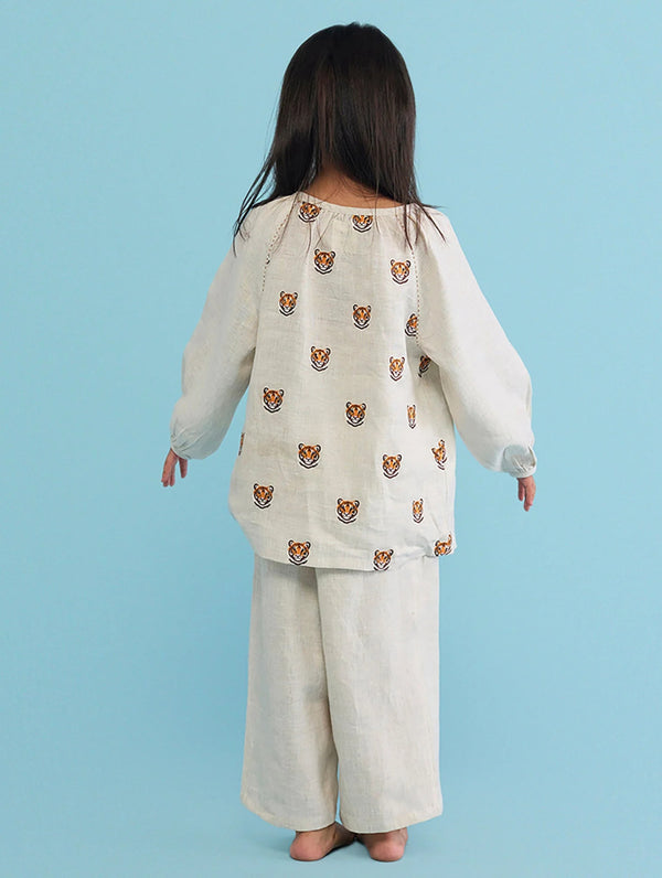 Aurel Linen Co-Ord set - Natural