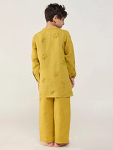 Jay Forever Linen Kurta - Ochre