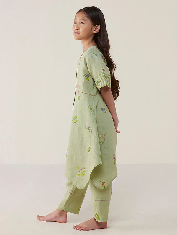 Inoya Linen Co-ord Set - Mint