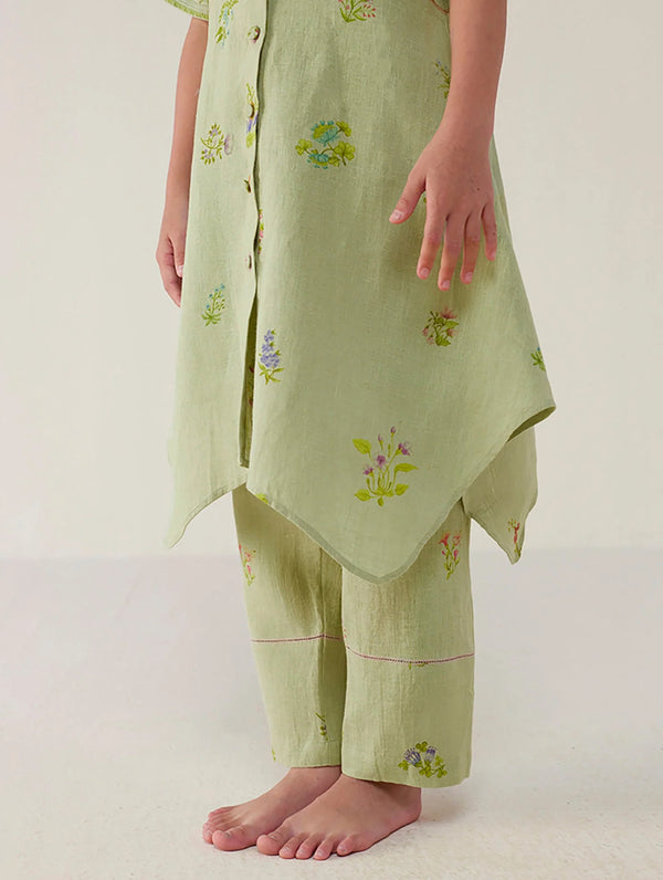 Inoya Linen Co-ord Set - Mint