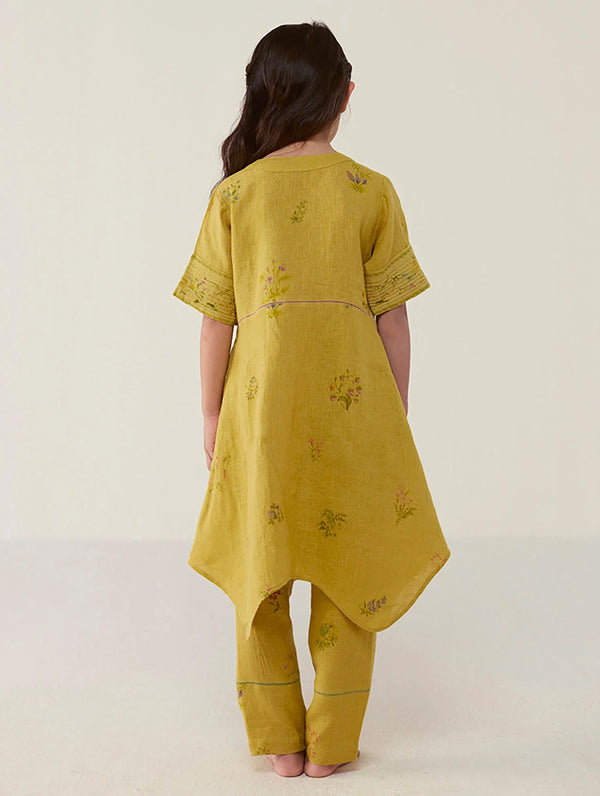Inoya Linen Co-ord Set - Ochre