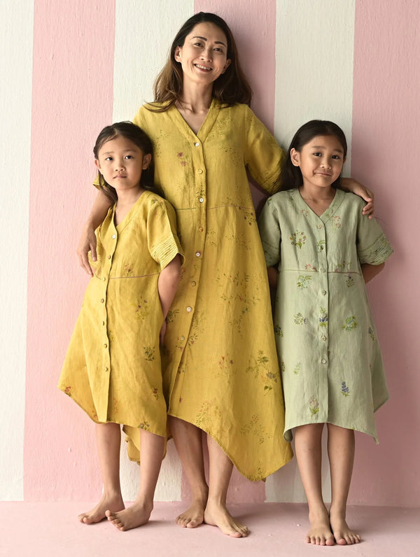 Inoya Linen dress - Mint