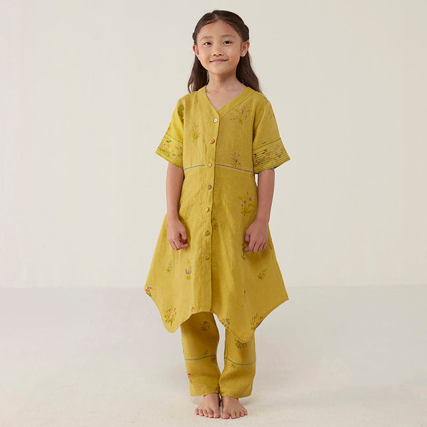 Inoya Linen Co-ord Set - Ocher