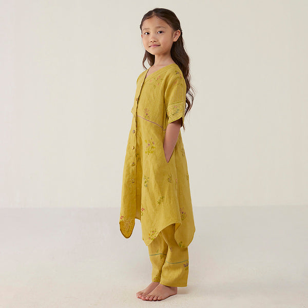 Inoya Linen Co-ord Set - Ocher