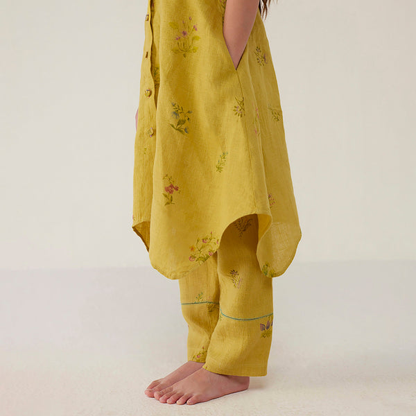Inoya Linen Co-ord Set - Ochre