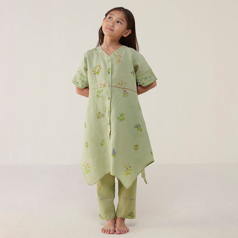 Inoya Linen Co-ord Set - Mint