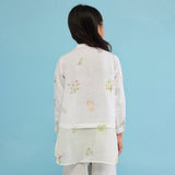Leina A- Line Linen Co-ord Set - White